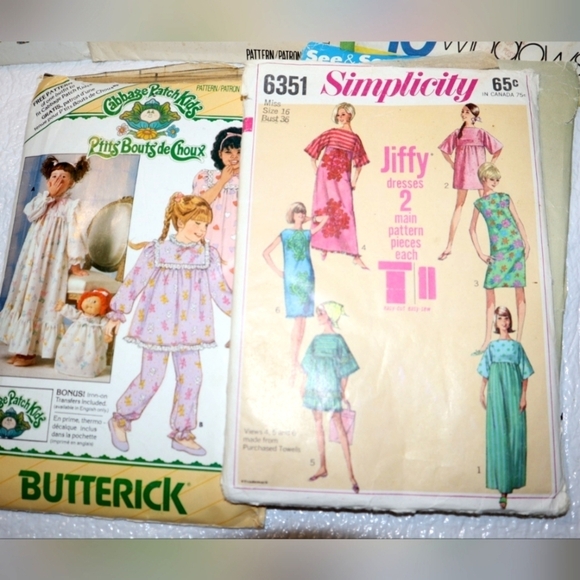 Lot of Sewing Patterns Simplicity McCall Butterwick - Picture 2 of 16